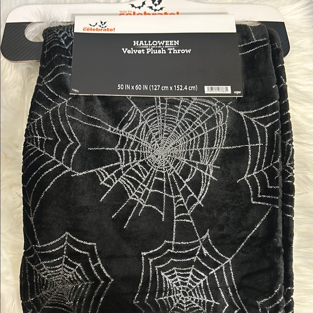 Celebrate Halloween Velvet Plush Throw